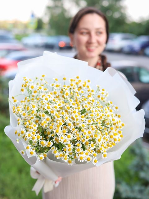 Букет ароматных ромашек