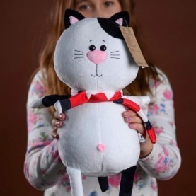 Кот Томас с шарфиком 35 см